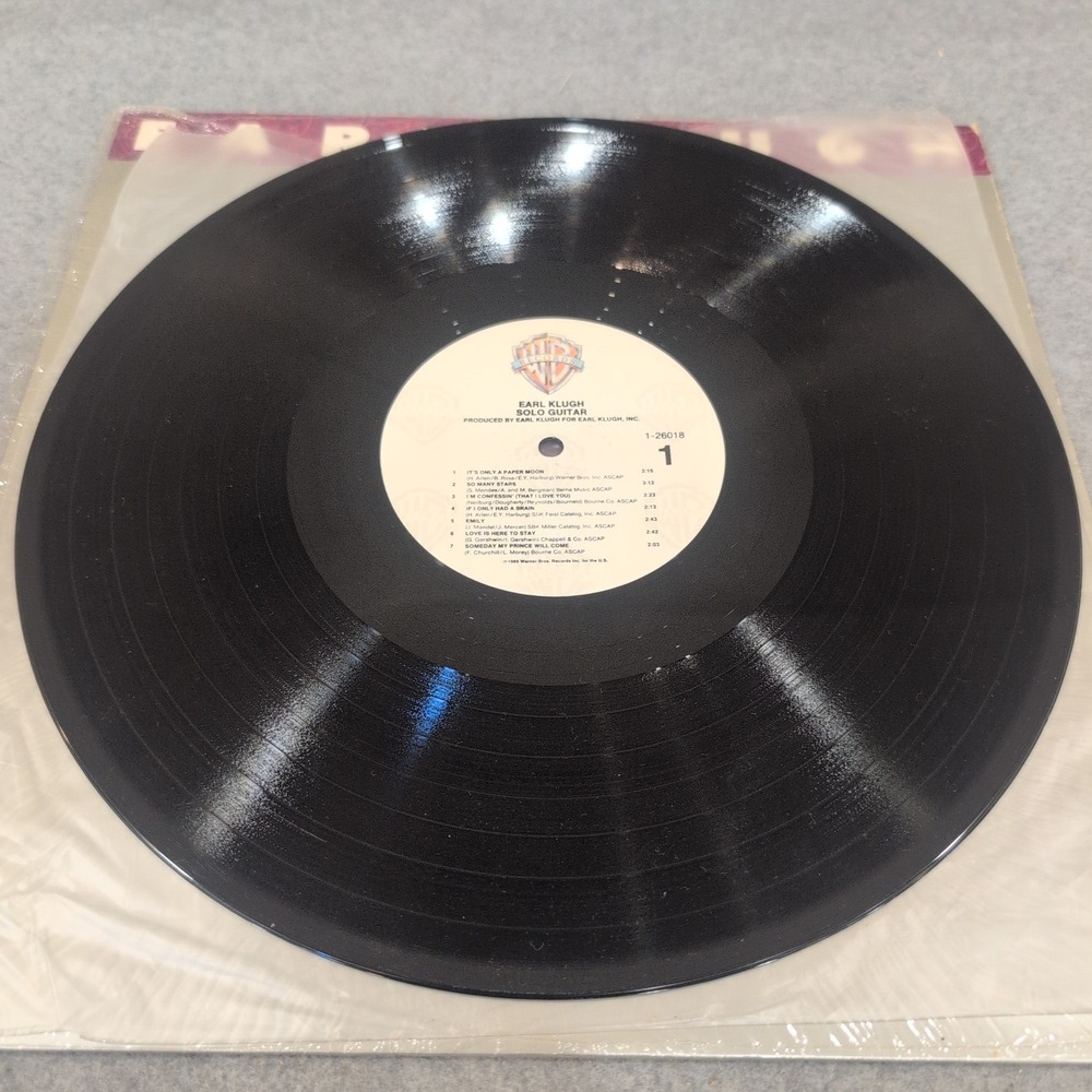 Earl Klugh Solo Guitar Vinyl LP 1989 Warner Bros 1-26018 Jazz Instrumental - Picture 3 of 6